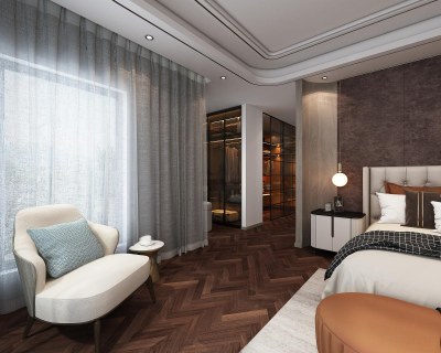 现代卧室3D模型下载